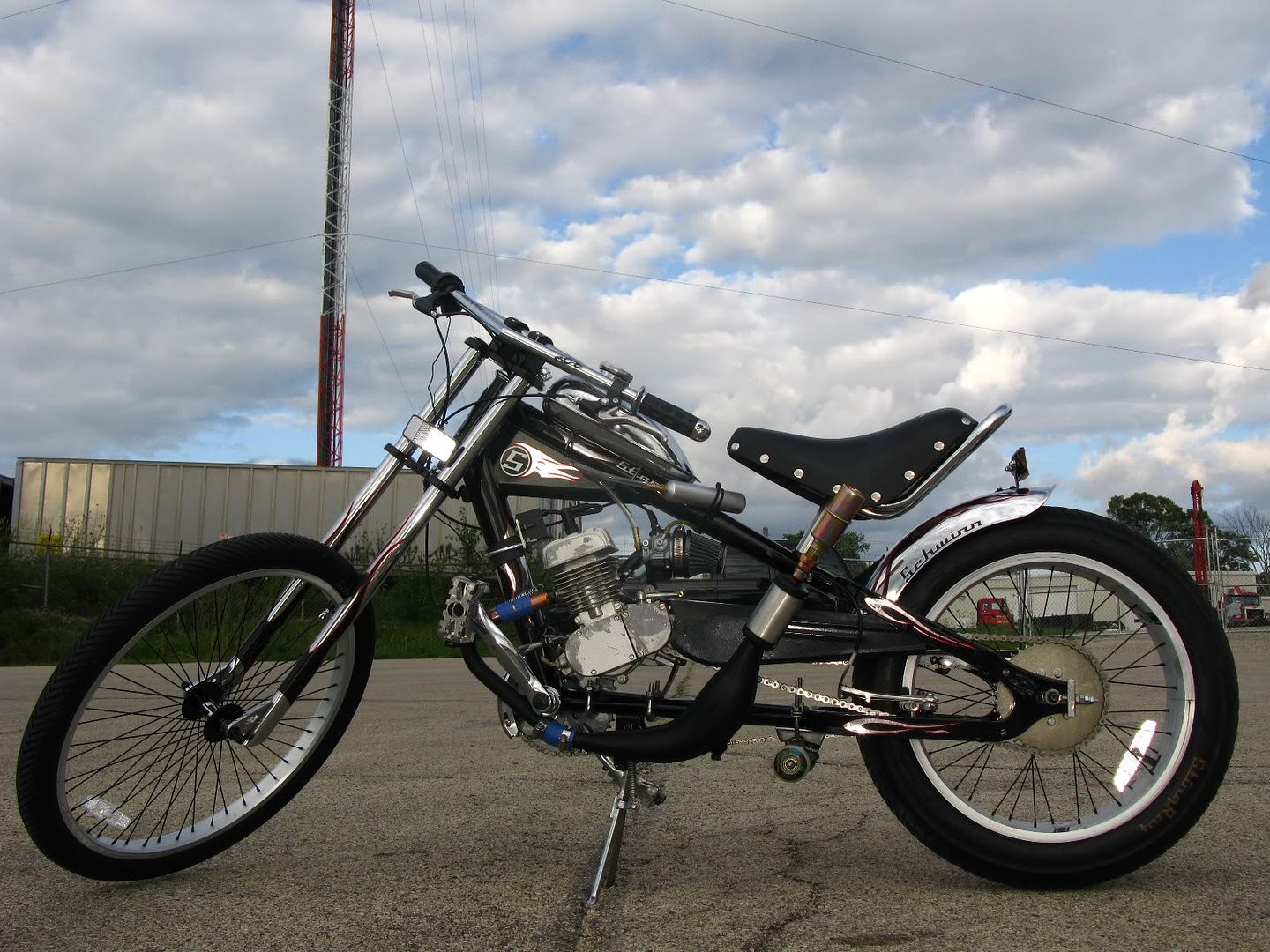 motorized occ chopper bicycle