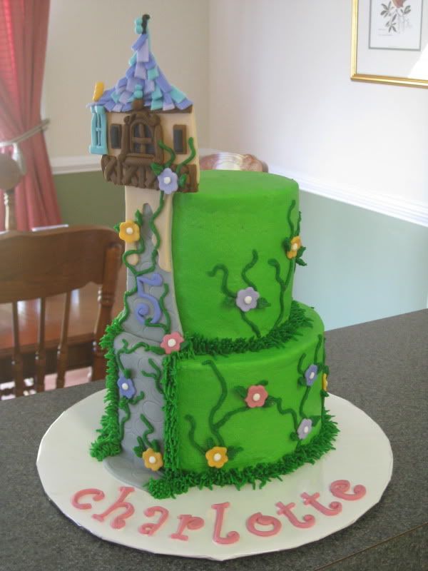 Tangled Tower Cake For Charlotte's 5th Birthday Photo by