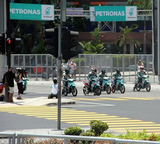 petronas motosports demo run