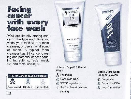 facial wash yang cancer