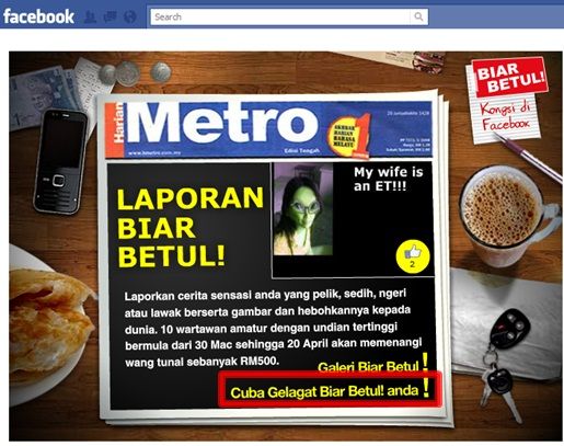 facebook harian metro