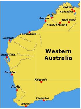 map western australia