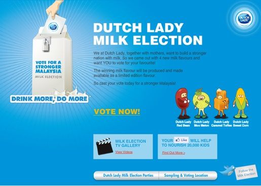 pilihanraya susu dutch lady