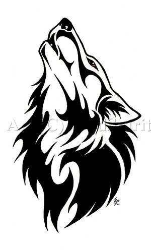 wolf tattoo. 100%