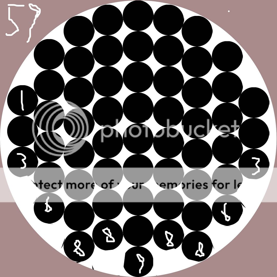 直径为180的大圆内最多可以放多少个直径为20的小圆