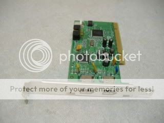 PCI dual FIREWIRE CARD IEEE 1394 287476 001  