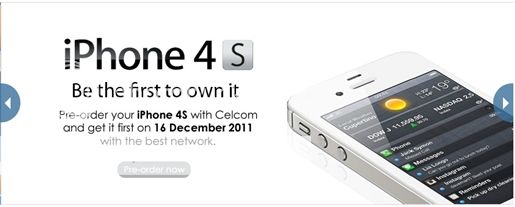 iphone 4s celcom