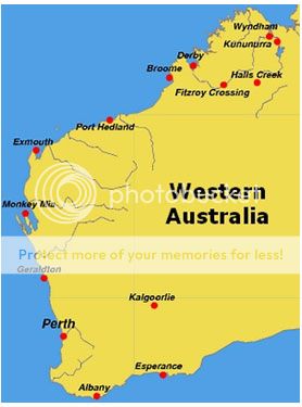 map western australia
