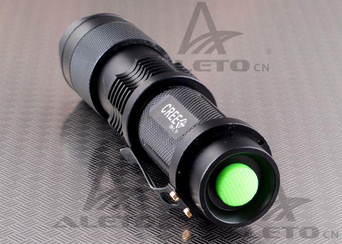 1800 Lumen Zoomable CREE XM L T6 LED 18650 26650 Flashlight Torch Zoom Lamp