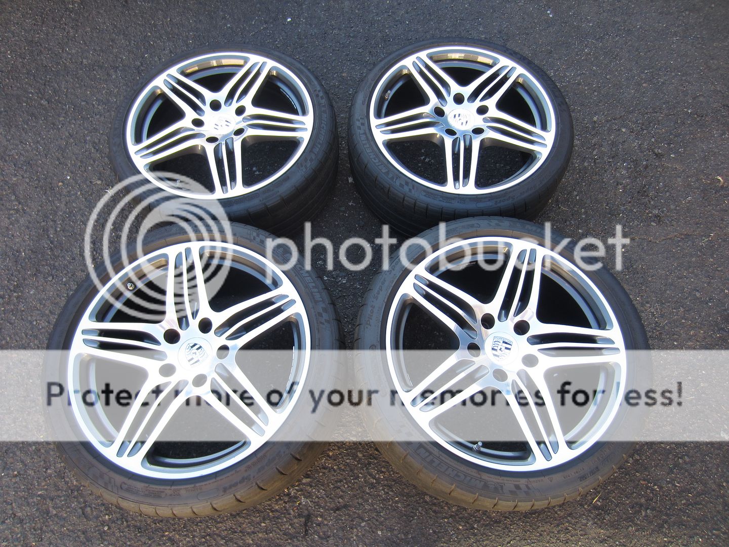 Porsche 911 996 997 19" Turbo Wheels w Michelin Tires TPMS Techart Spacers